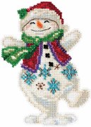 Snowman Dancing - Jim Shore Beaded Cross Stitch Kit