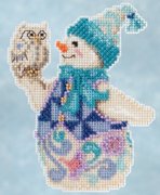 Snowy Owl Snowman - Jim Shore Beaded Cross Stitch Kit