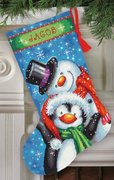 Polar Pals Christmas Stocking - Needlepoint Kit