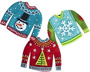Sweaters Christmas Ornaments - Felt Applique Kit