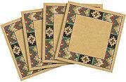 Aztec Wood Coasters - Cross Stitch Kit