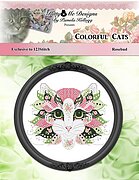 Colorful Cats - Rosebud - Exclusive Cross Stitch Pattern