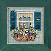 Window Box - Beaded Cross Stitch Kit