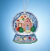 Gingerbread House Snow Globe - Beaded Kit