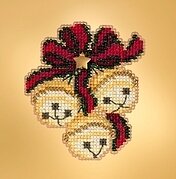 Jingle Bell Trio  - Beaded Cross Stitch Kit
