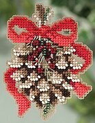 Pinecone - Beaded Cross Stitch Kit