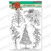 All Wrapped Up - Christmas Penny Black Clear Stamp