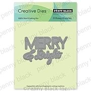 Merry and Bright - Christmas Penny Black Craft Die