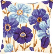 Blue Anemones - Needlepoint Kit