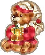 Christmas Bear - Wooden Cross Stitch Kit
