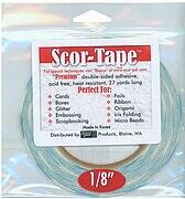 Scor-Tape 1/8" wide, double sided adhesive