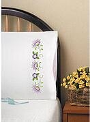 Jacobean Pillowcase Pair - Stamped Embroidery Kit