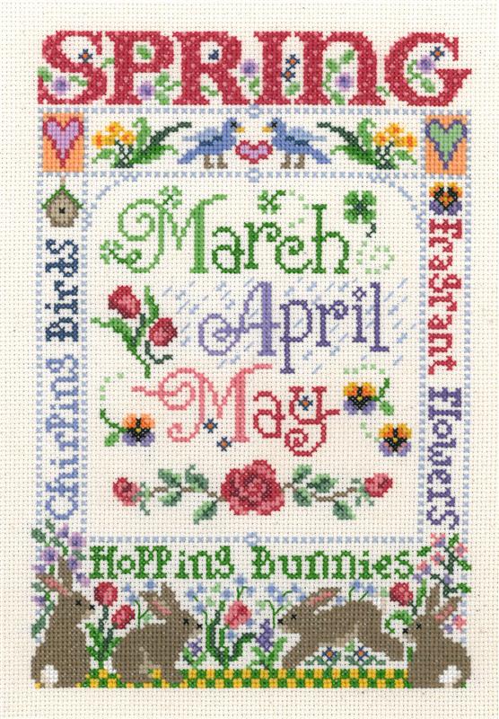 Imaginating Spring Season Cross Stitch Pattern 123Stitch