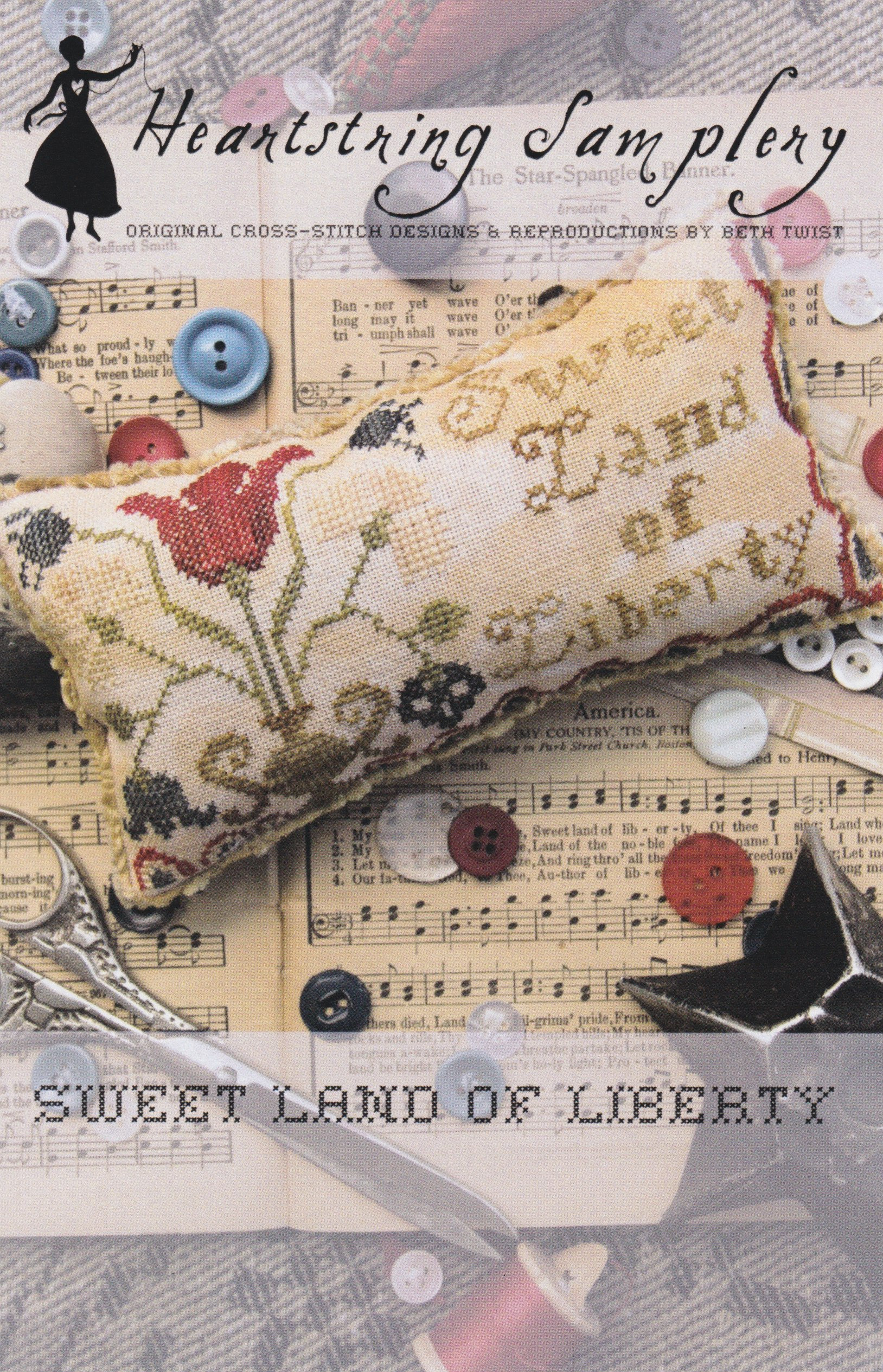 Heartstring Samplery Sweet Land of Liberty - Cross Stitch Pattern ...