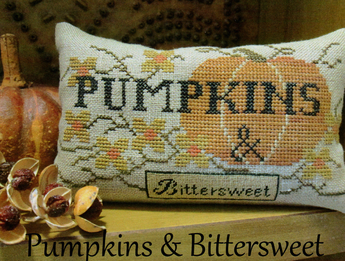 Scarlett House Pumpkins & Bittersweet - Cross Stitch Pattern - 123Stitch