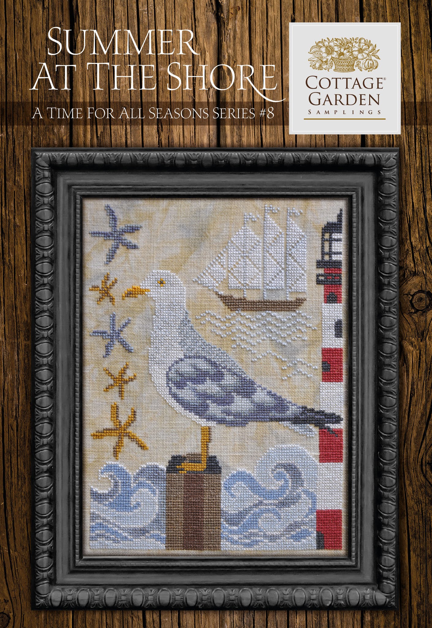 Cottage Garden Samplings Summer at the Shore - Cross Stitch Pattern - 123Stitch cottage-garden-samplings-summer-at-the-shore-cross-stitch-pattern-123stitch