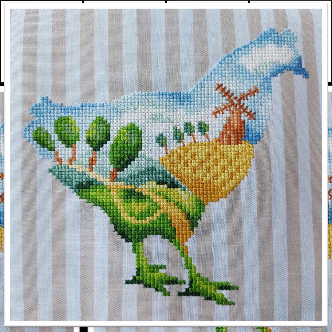Artmishka Chicken - Cross Stitch Pattern - 123Stitch artmishka-chicken-cross-stitch-pattern-123stitch