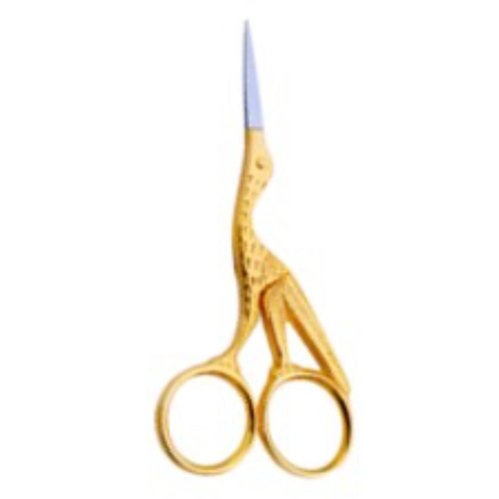 Singer Forged Stork Embroidery Scissors 4.5 Gold