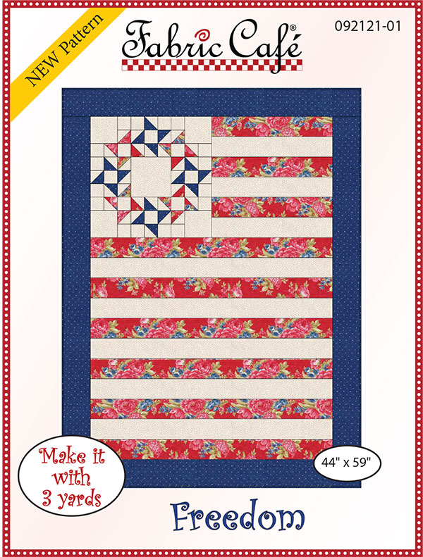 Fabric Cafe Freedom - Quilt Pattern - 123Stitch fabric-cafe-freedom-quilt-pattern-123stitch
