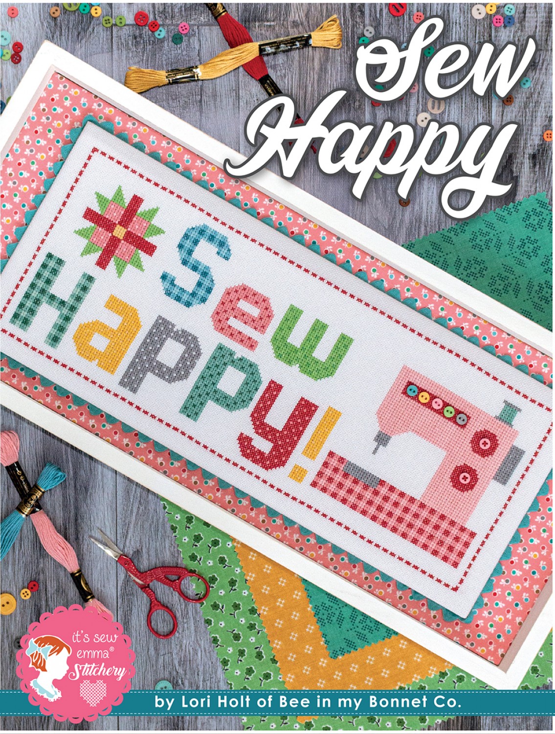 Sew Happy - Lori Holt - Cross Stitch Pattern - 123Stitch