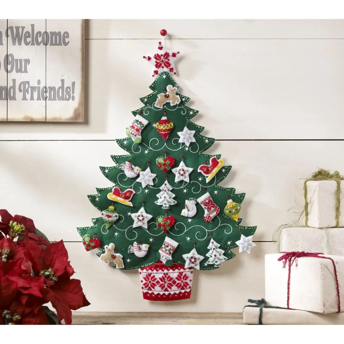 Bucilla Nordic Tree Christmas Advent Calendar - Felt Applique Kit 86584 -  123Stitch