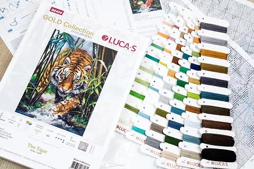 Luca-S The Tiger - Cross Stitch Kit - 123Stitch