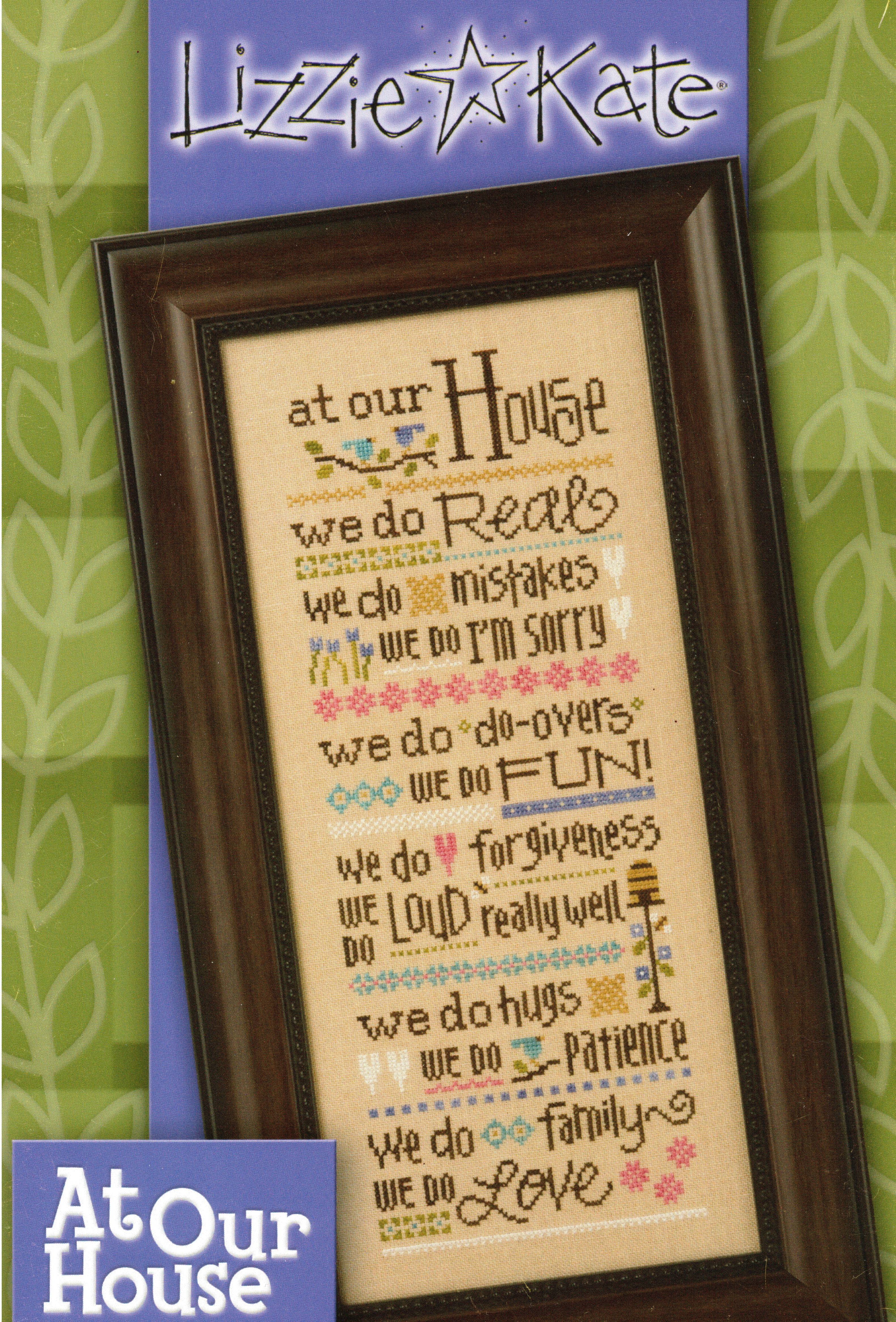 Download Lizzie Kate At Our House - Cross Stitch Pattern 62K - 123Stitch