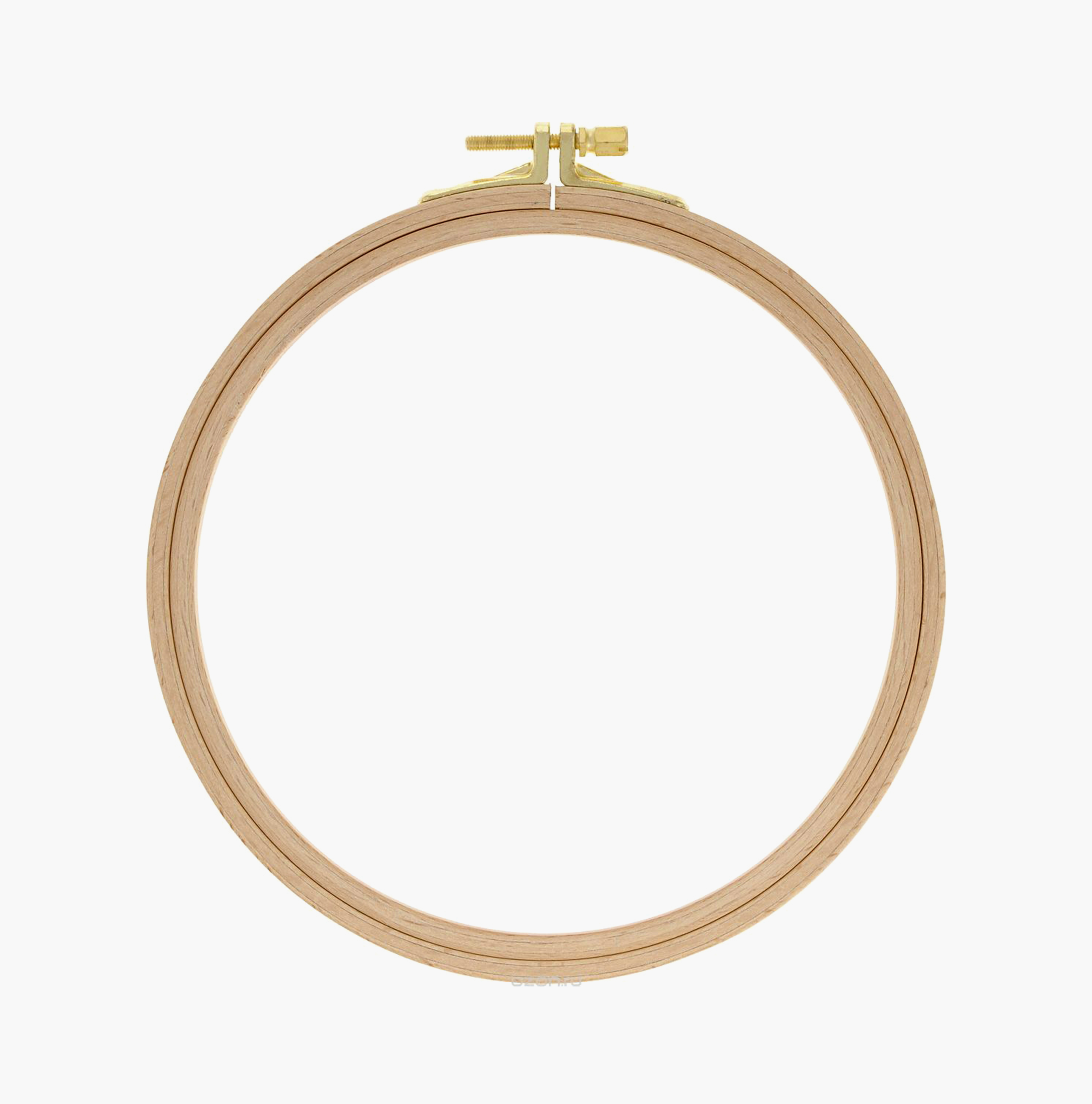 Embroidery Hoop Set - Wooden Cross Stitch Hoops With Brass Hardware For Needlework