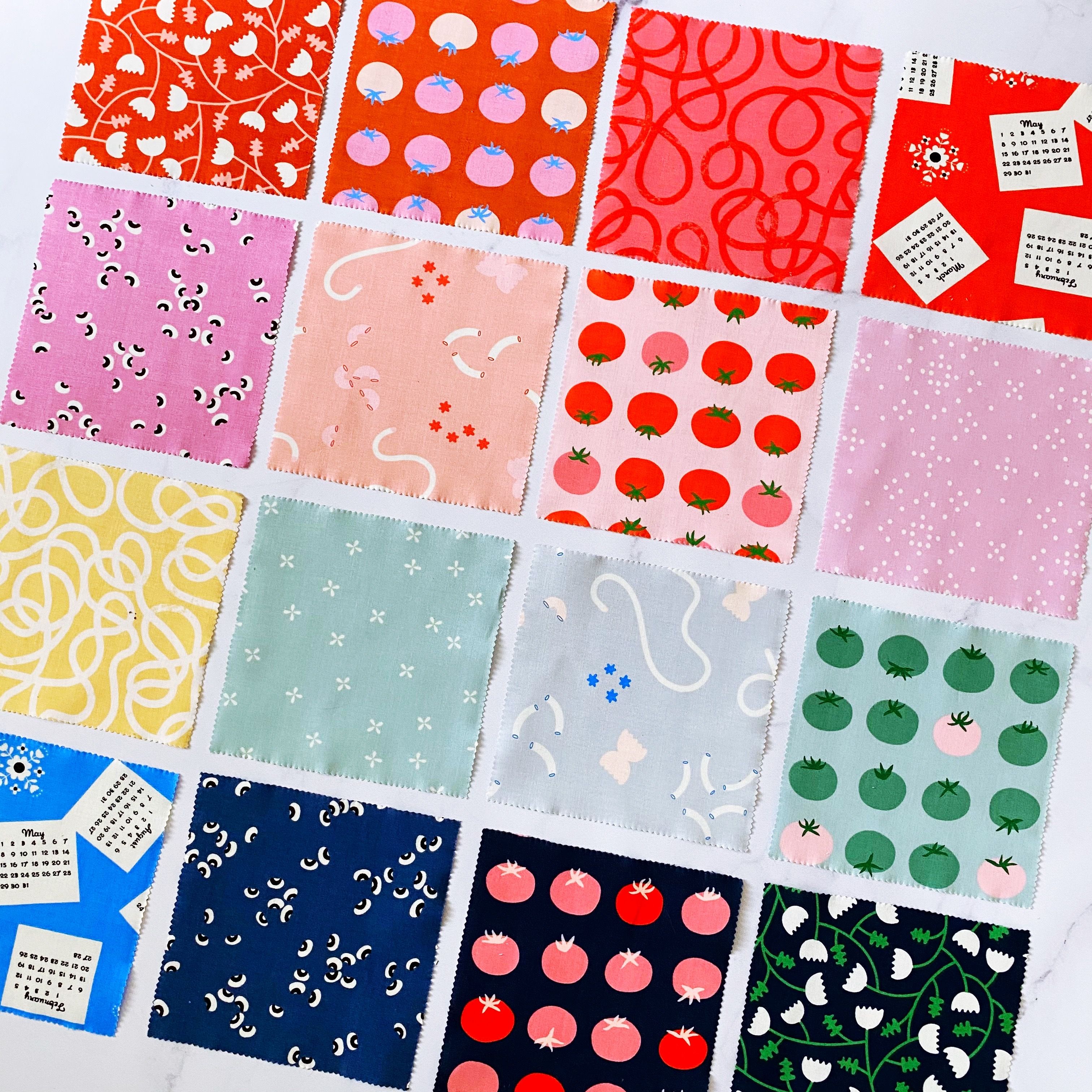 プッチトマト★ Kimberly Kight Tomato Tomahto Peach Fizz - Quilt Fabric